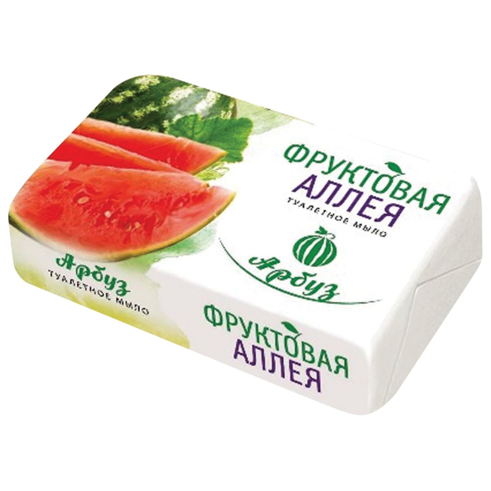 Мыло туалетное Фруктовая аллея 90г Арбуз /6