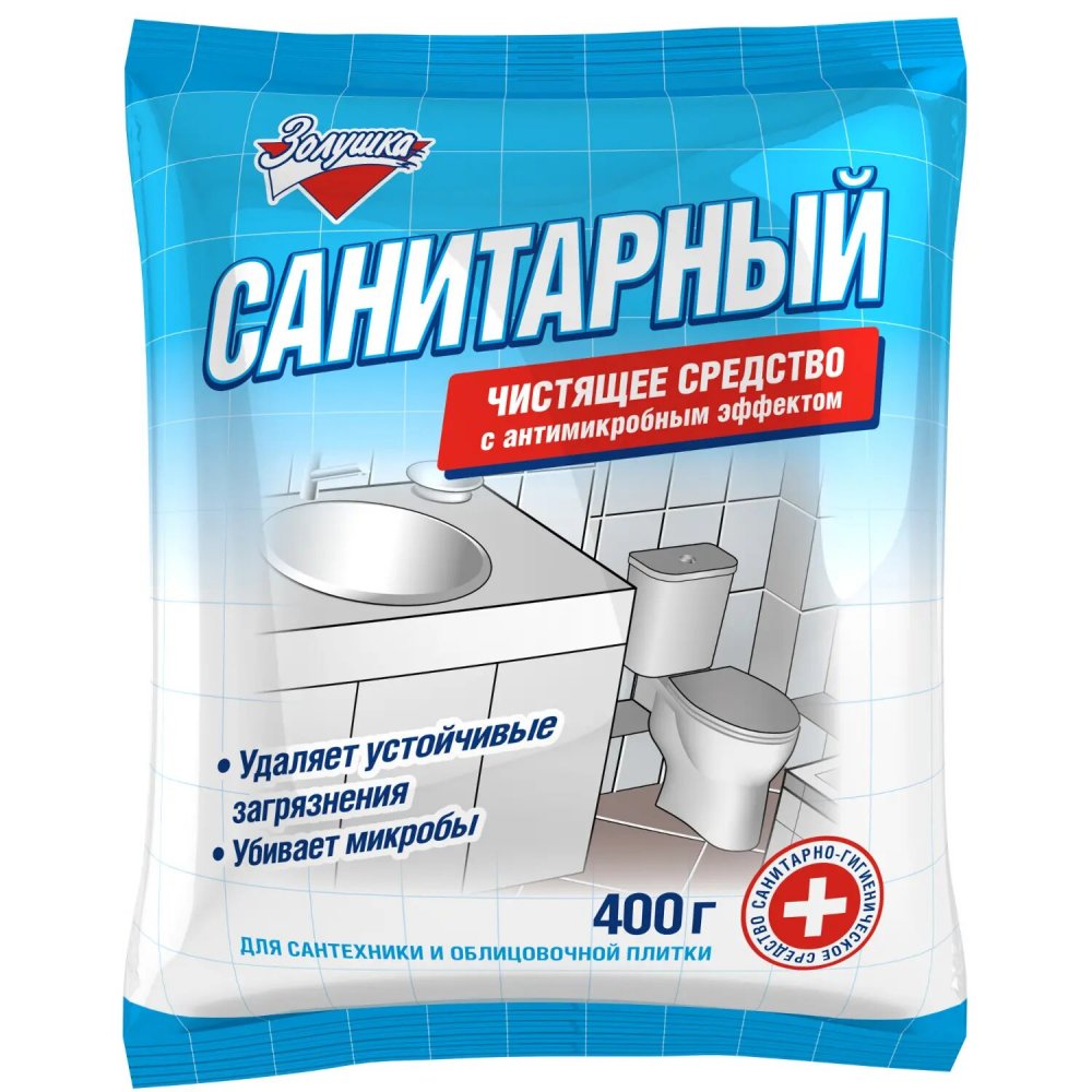 Порошок чистящий 400г Золушка Санитарный (12)
