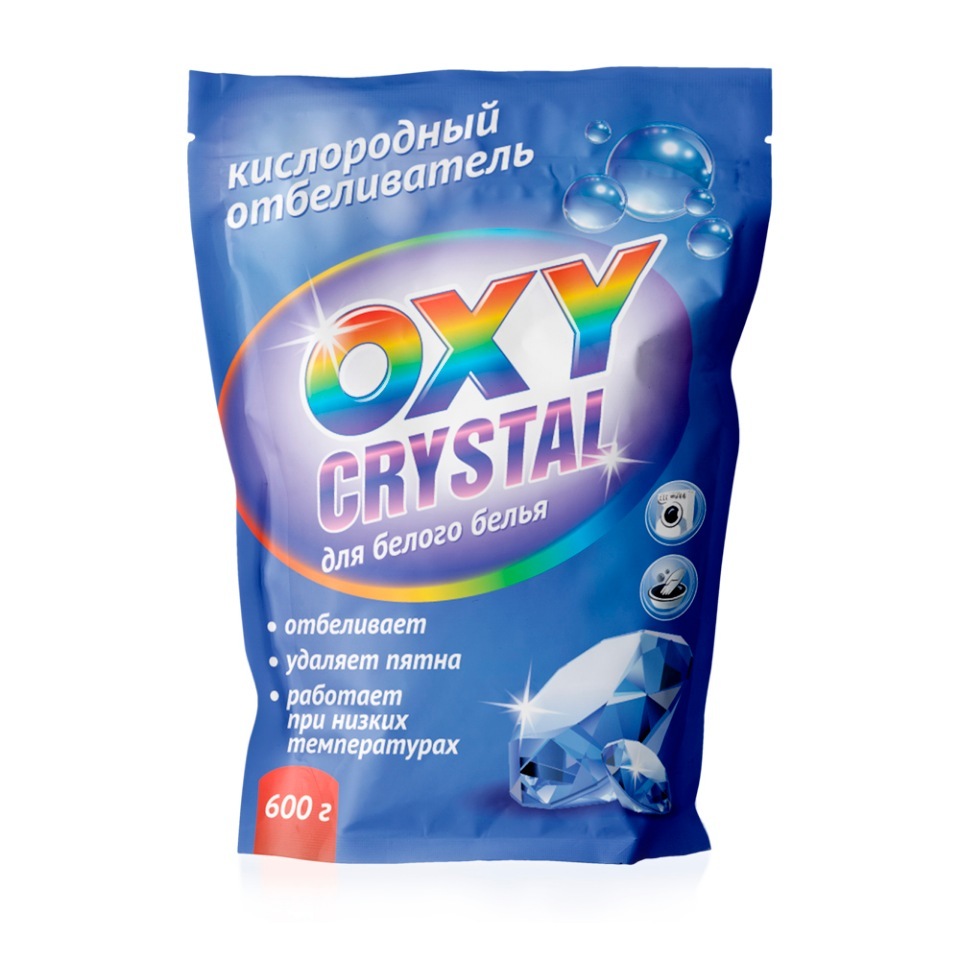 Отбеливатель кислородный 600гр. (д/белого белья) Oxy crystal SELENA СТ-17(АН3!)